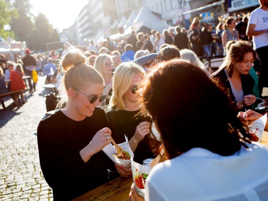 Street party in Malmö, photo.